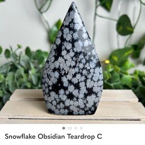 Snowflake Obsidian Teardrop C
